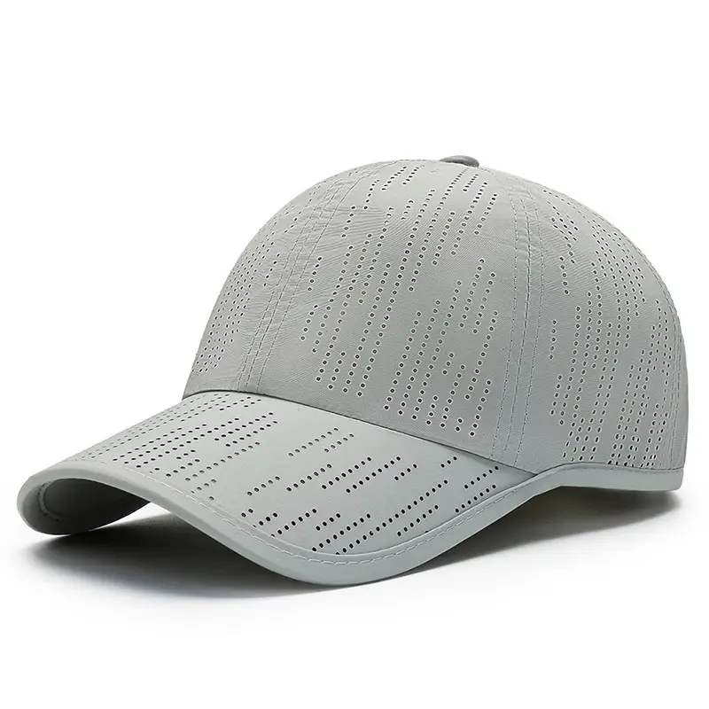 Men's Beige Perforated Baseball Cap Quick-Drying - Image 7