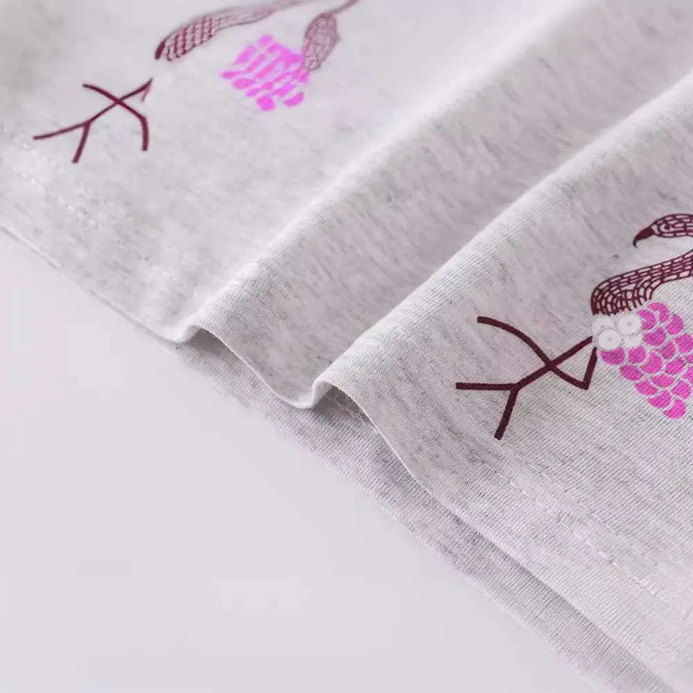 Gray Flamingo Print Boys T-Shirt Small Medium - Image 3
