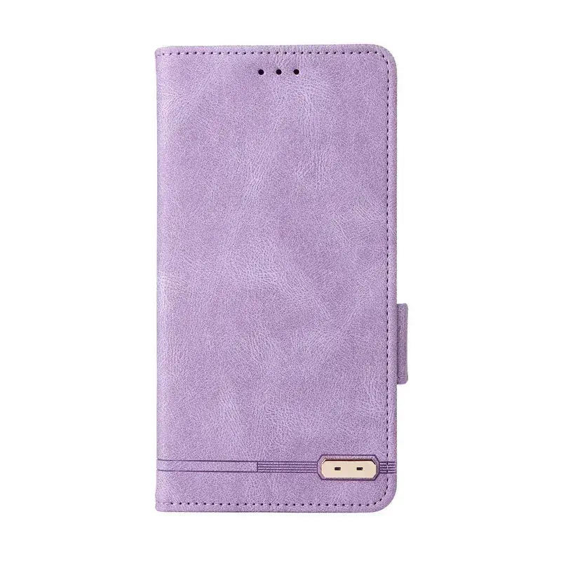 Motorola EDGE20PRO Purple Leather Flip Case with Magnetic Buckle
