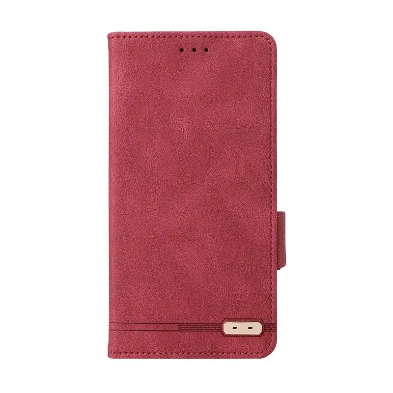 Motorola EDGE20PRO Purple Leather Flip Case with Magnetic Buckle