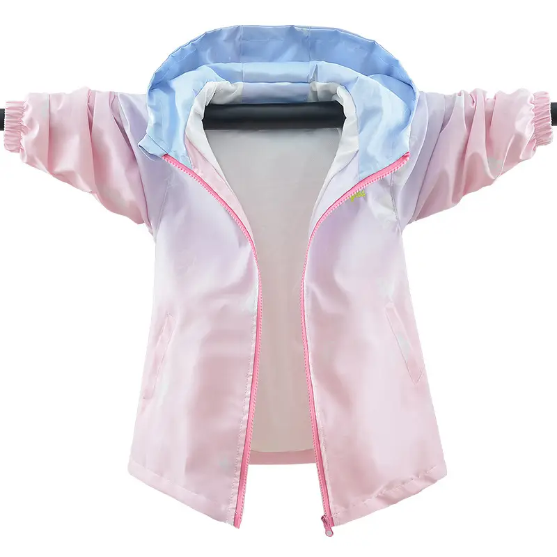 Girls Korean Style Gradient Rusk Coat 2024 - Image 18