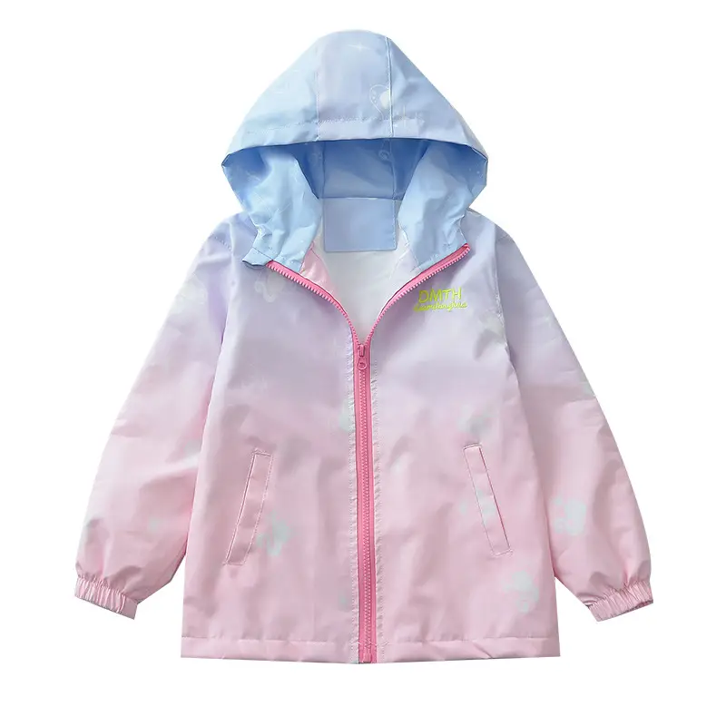 Girls Korean Style Gradient Rusk Coat 2024 - Image 19