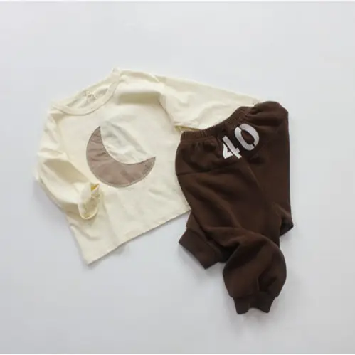 New Spring Boys T-Shirt Moon Cutout Long Sleeve - Image 4