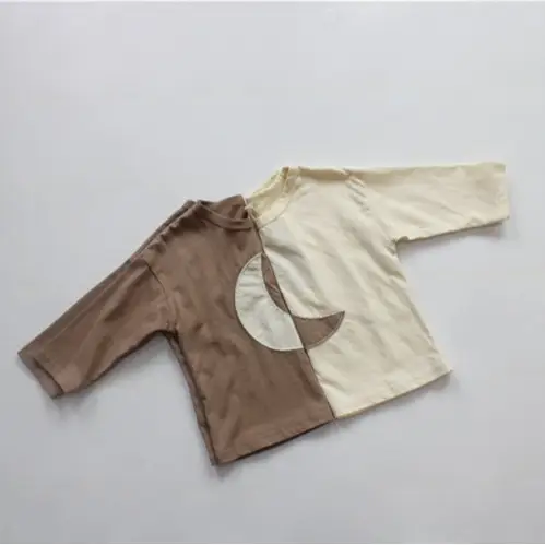 New Spring Boys T-Shirt Moon Cutout Long Sleeve - Image 6
