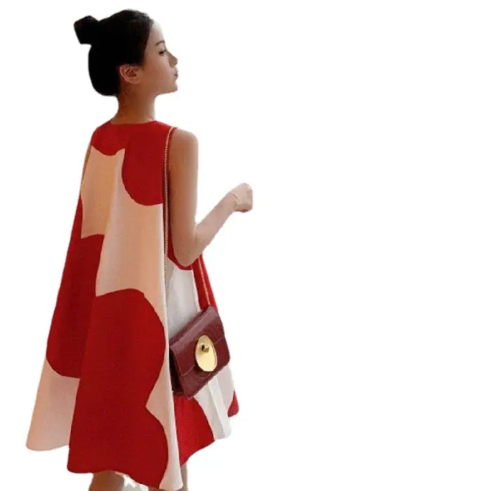 Korean Style Plus Size Sleeveless Midi Dress