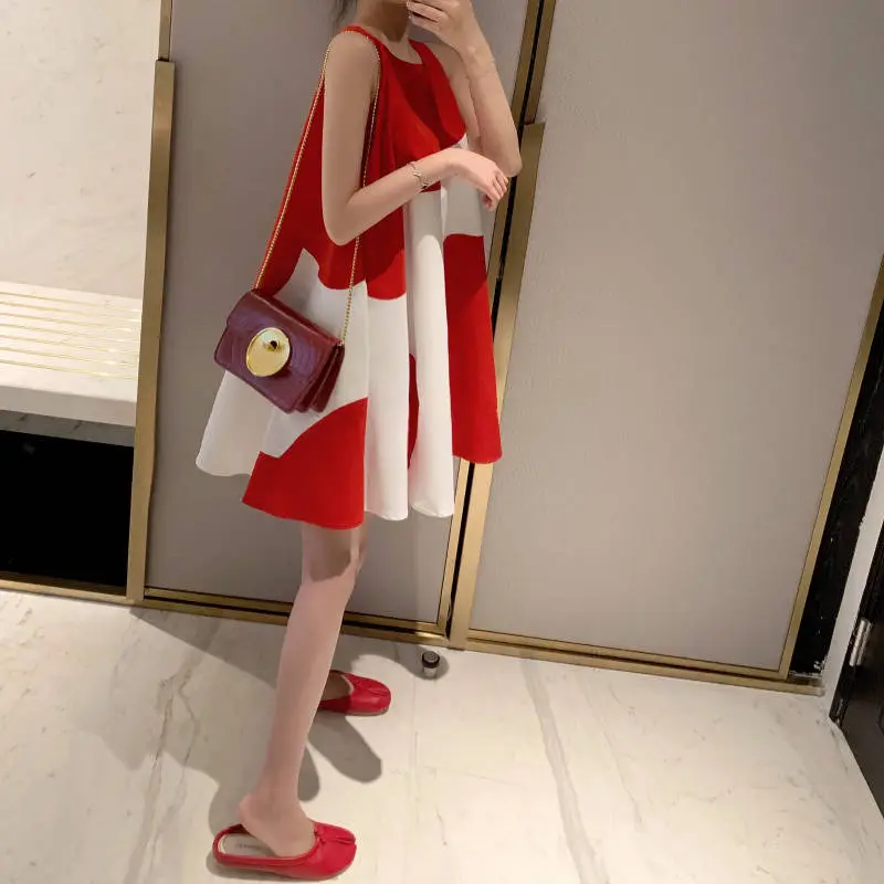 Korean Style Plus Size Sleeveless Midi Dress — feature 7