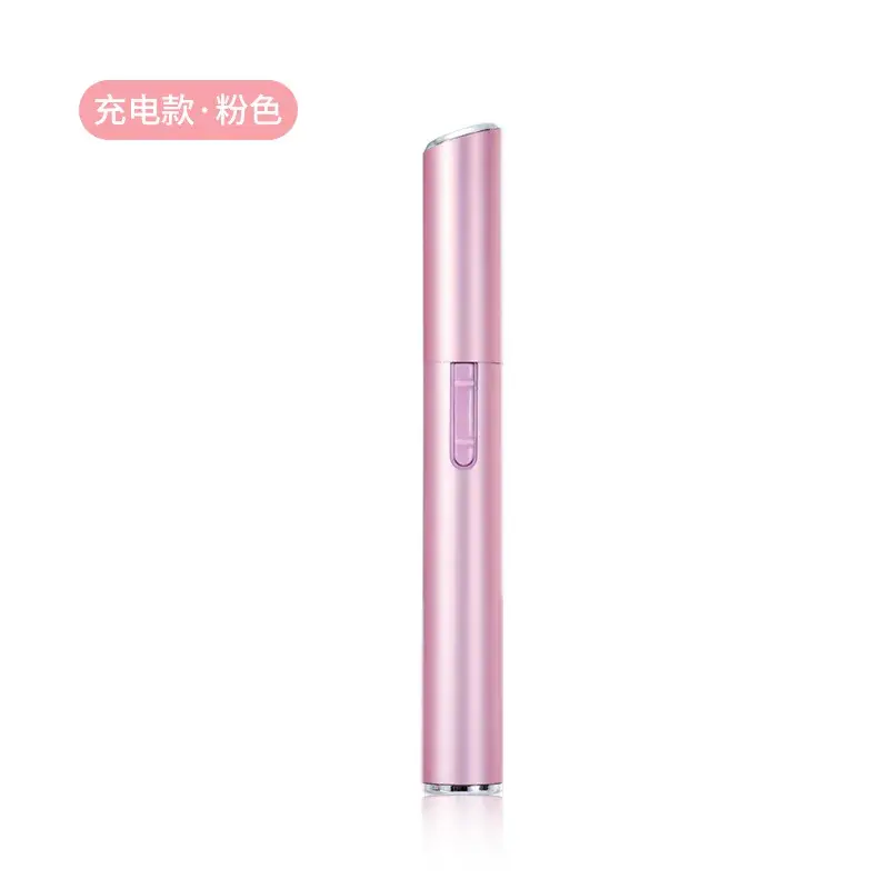 USB Rechargeable Electric Eyebrow Trimmer Pink - Image 2