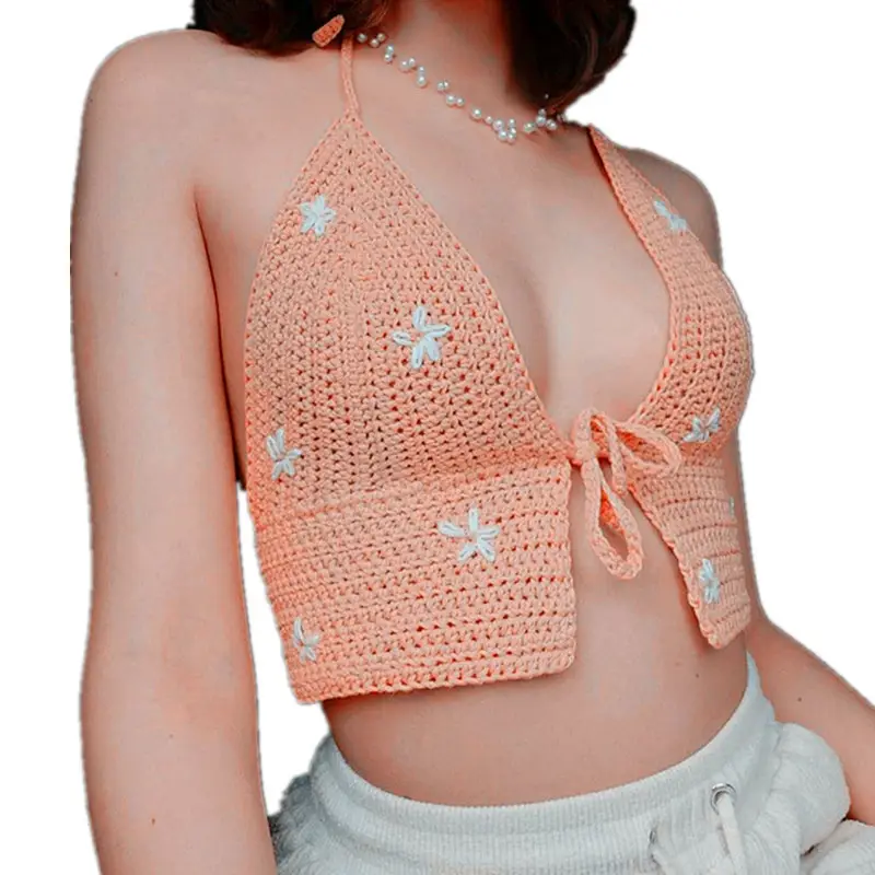 2025 Summer Cross-Border Knitted V-Neck Vest for Women - Image 6