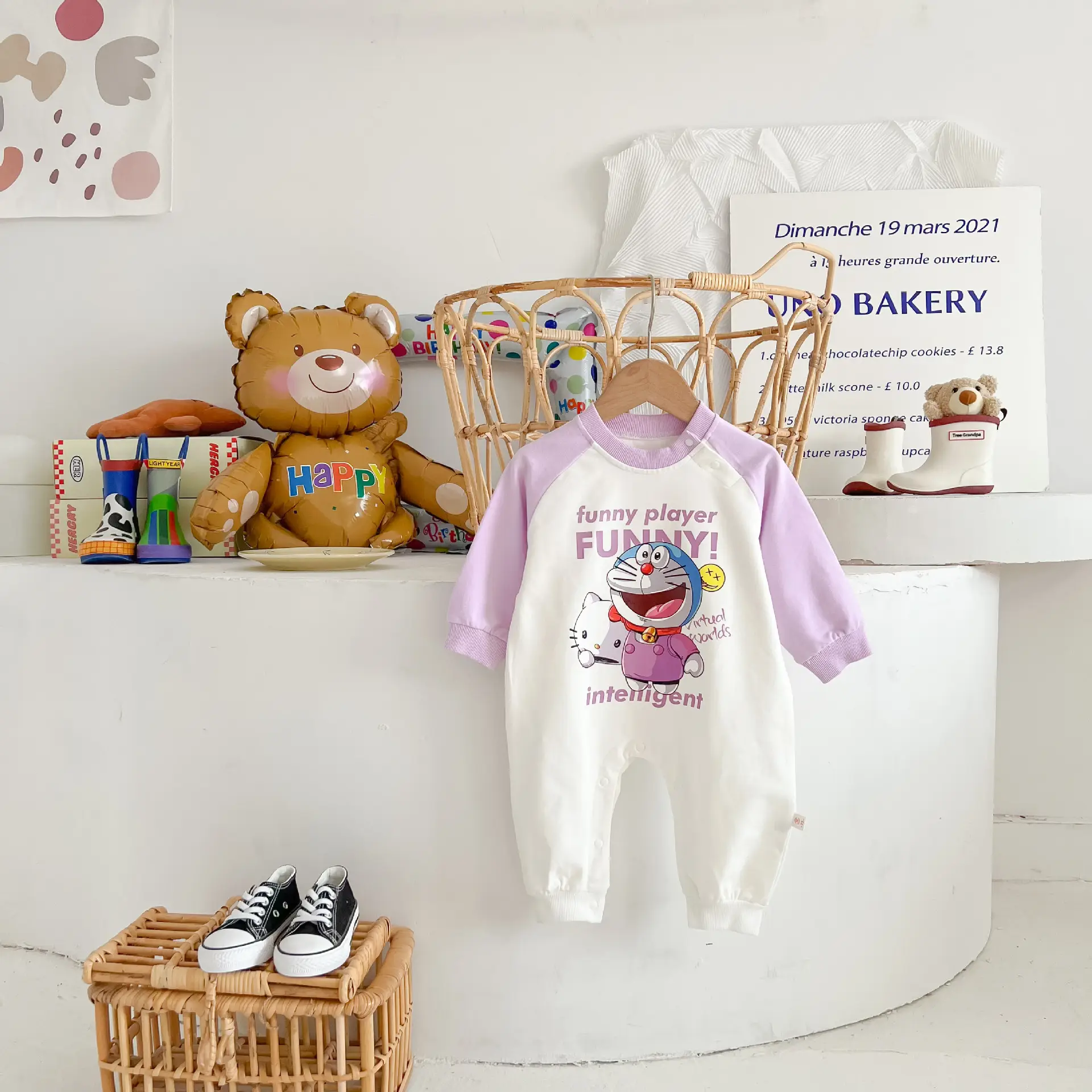 Boomer Baby Girl Treasure Suit Cotton Long Sleeve - Image 4