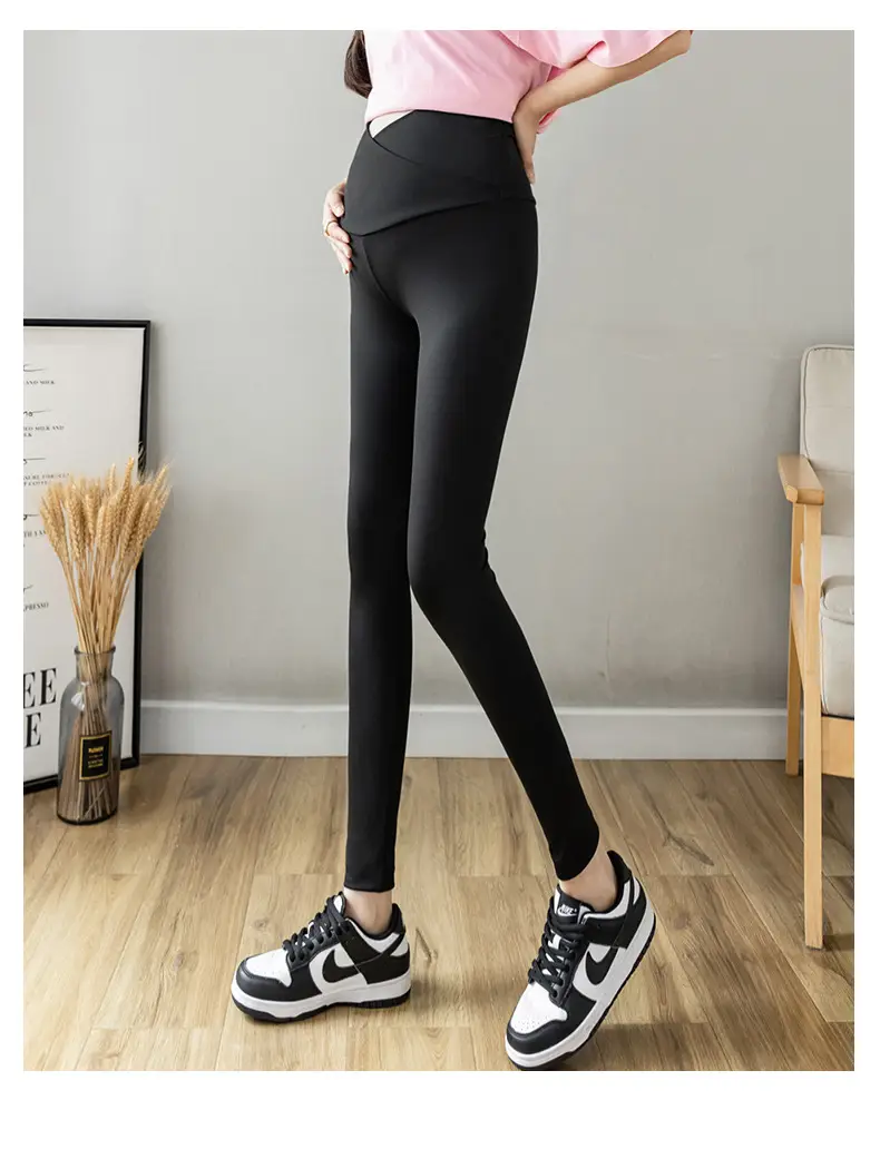 Pregnant Women Shark Skin Leggings Velvet Thick Winter Pants — feature 16