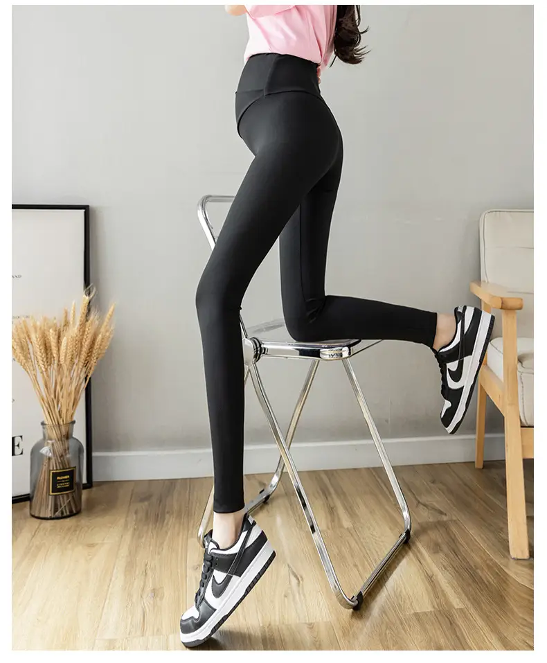 Pregnant Women Shark Skin Leggings Velvet Thick Winter Pants — feature 19