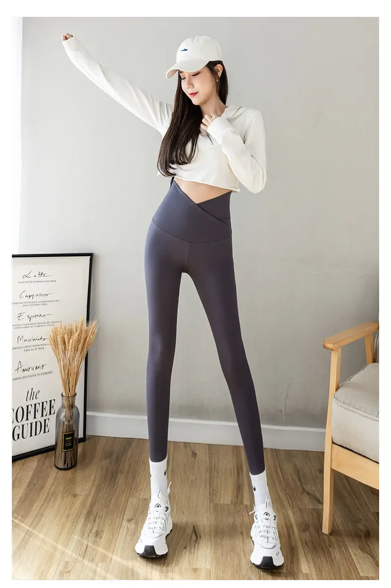 Pregnant Women Shark Skin Leggings Velvet Thick Winter Pants — feature 23