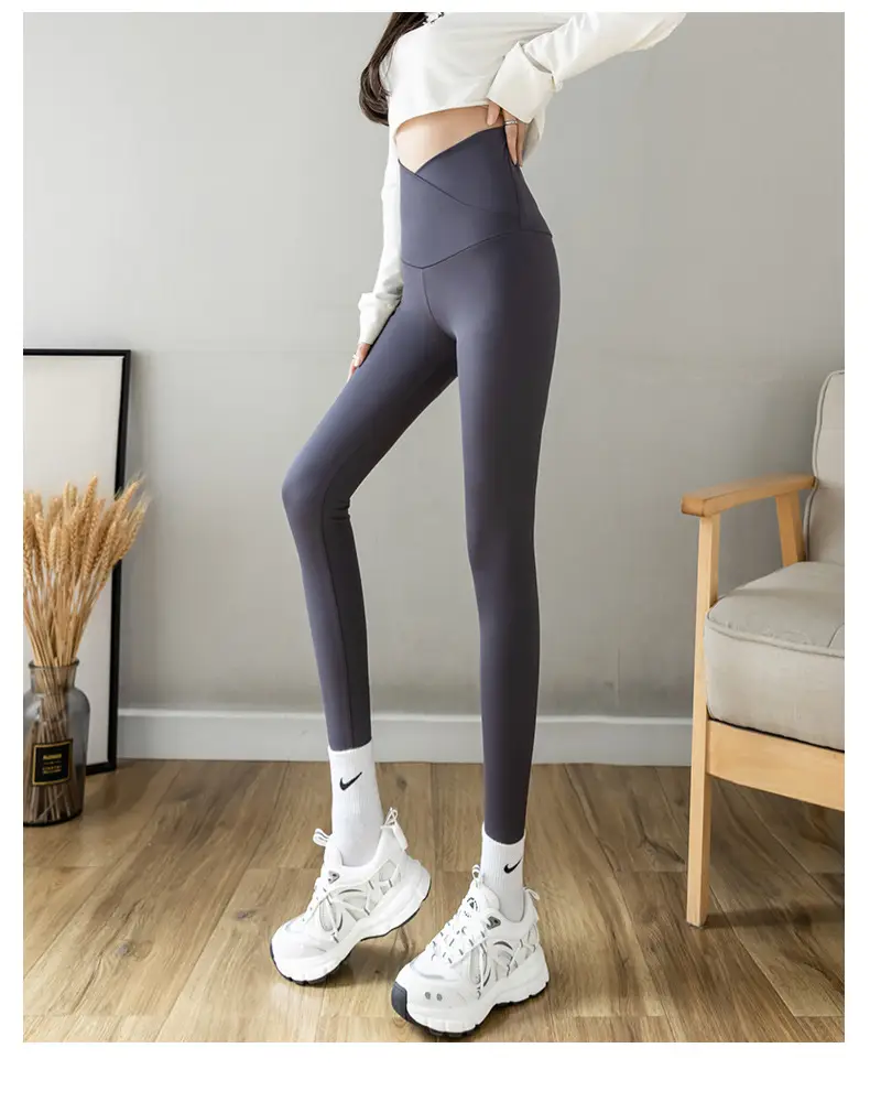 Pregnant Women Shark Skin Leggings Velvet Thick Winter Pants — feature 24