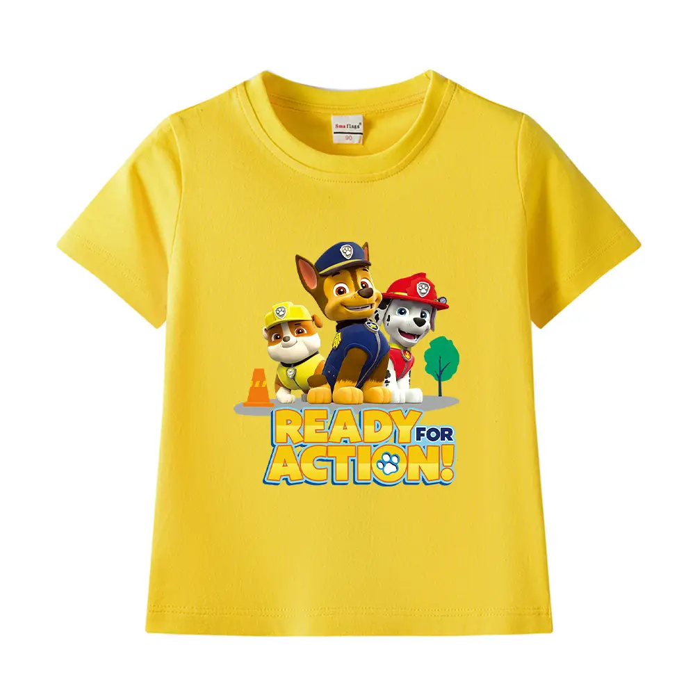 2022 Kids Cotton T-shirt Wang Wang Team Ready for Action Blue - Image 18