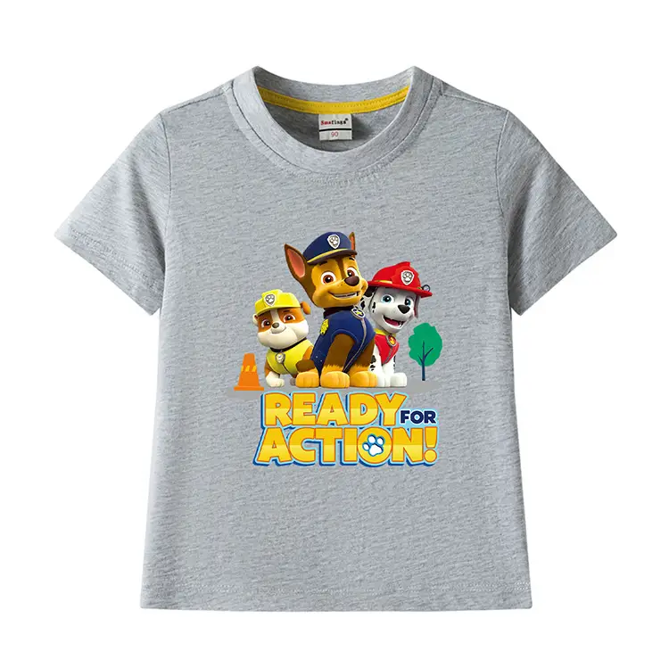 2022 Kids Cotton T-shirt Wang Wang Team Ready for Action Blue — feature 15