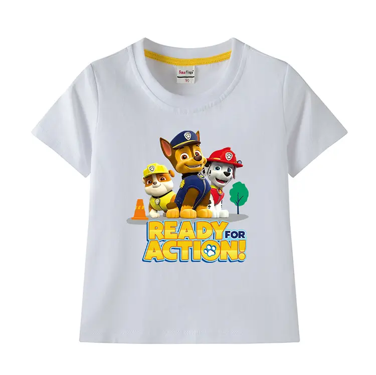 2022 Kids Cotton T-shirt Wang Wang Team Ready for Action Blue — feature 2
