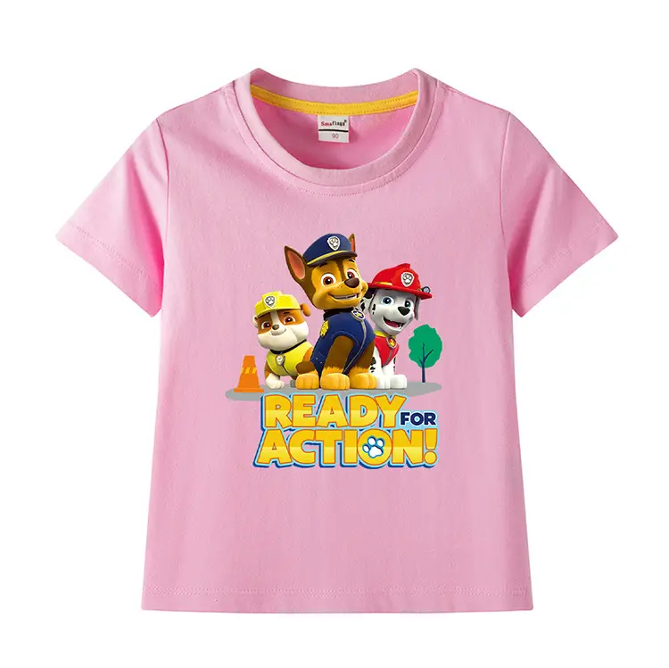 2022 Kids Cotton T-shirt Wang Wang Team Ready for Action Blue — feature 3
