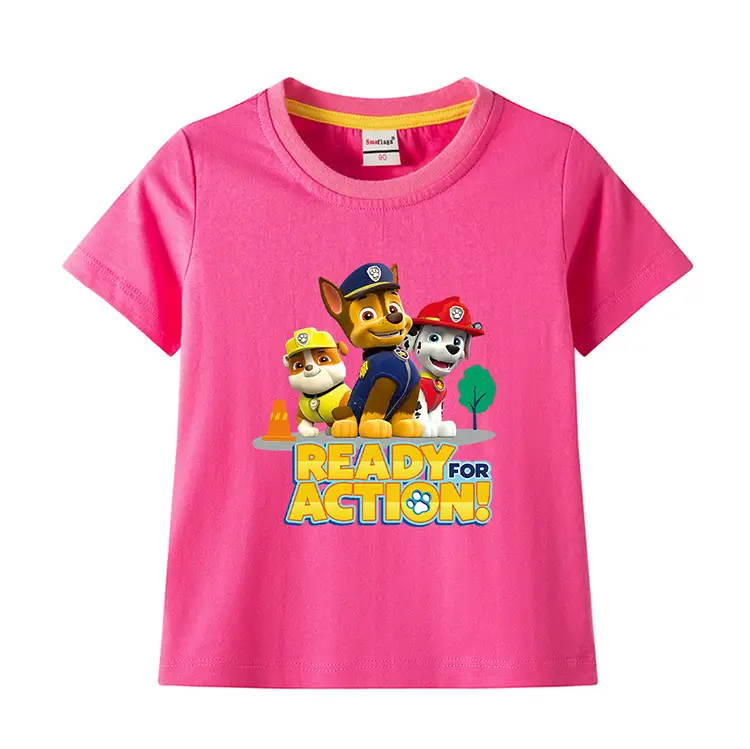 2022 Kids Cotton T-shirt Wang Wang Team Ready for Action Blue — feature 4