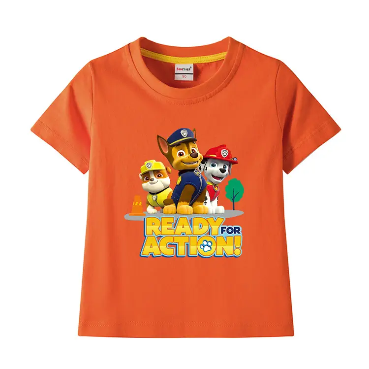 2022 Kids Cotton T-shirt Wang Wang Team Ready for Action Blue — feature 6