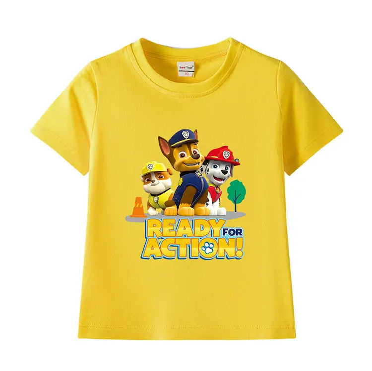 2022 Kids Cotton T-shirt Wang Wang Team Ready for Action Blue — feature 7