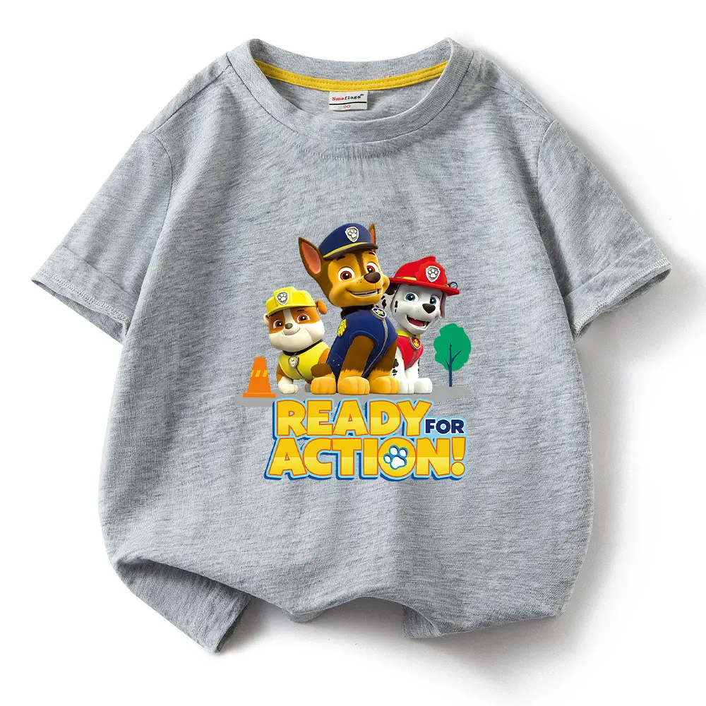 2022 Kids Cotton T-shirt Wang Wang Team Ready for Action Blue - Image 14