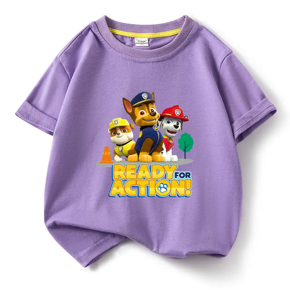 2022 Kids Cotton T-shirt Wang Wang Team Ready for Action Blue - Image 15