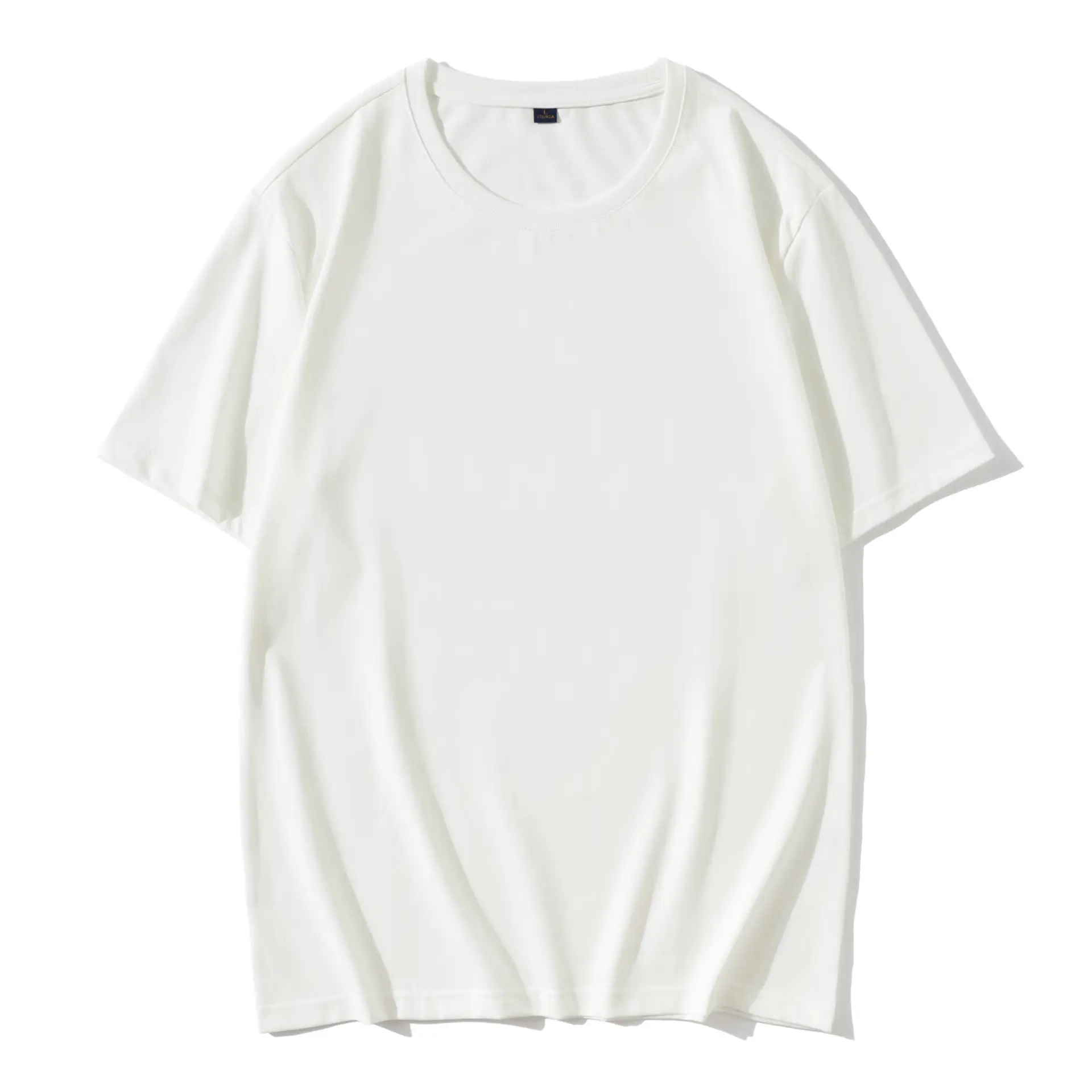 Pink Cotton T-Shirt Short Sleeve Crew Neck