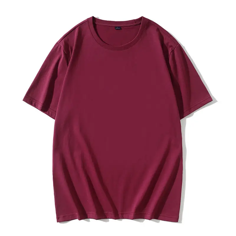 Pink Cotton T-Shirt Short Sleeve Crew Neck