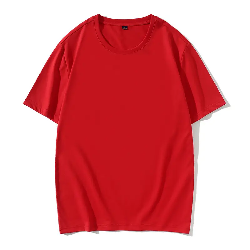 Pink Cotton T-Shirt Short Sleeve Crew Neck
