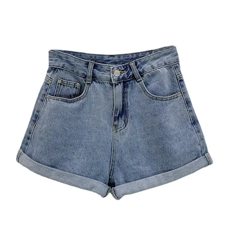 Denim Shorts Women Black High Waist Slimming 2022 - Image 30