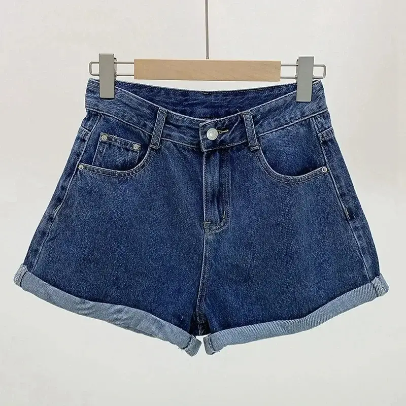 Denim Shorts Women Black High Waist Slimming 2022 - Image 19