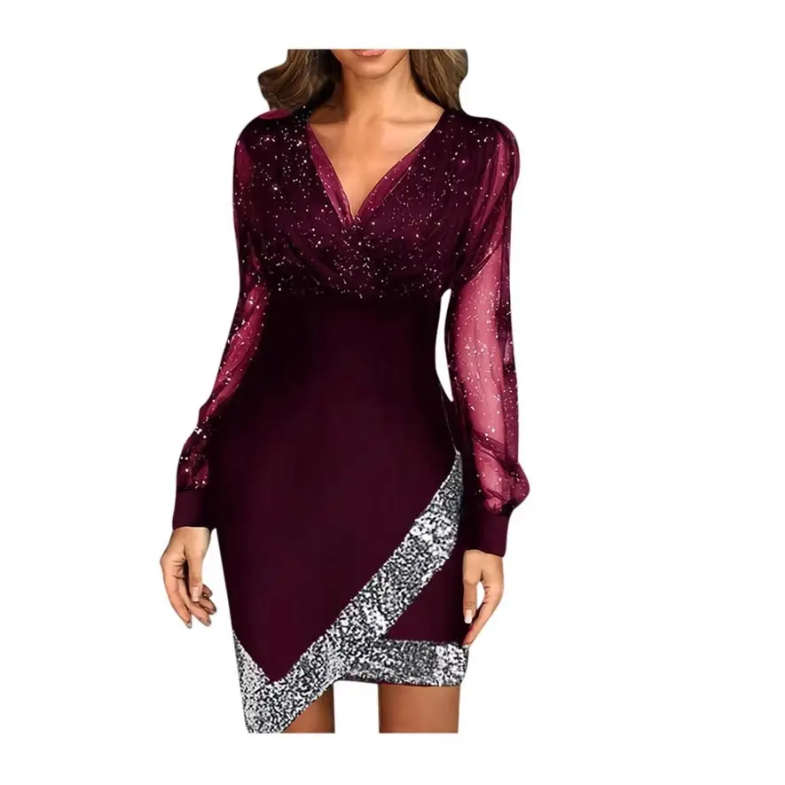 Black Mesh Strappy Dress for Women 2022 - Image 6