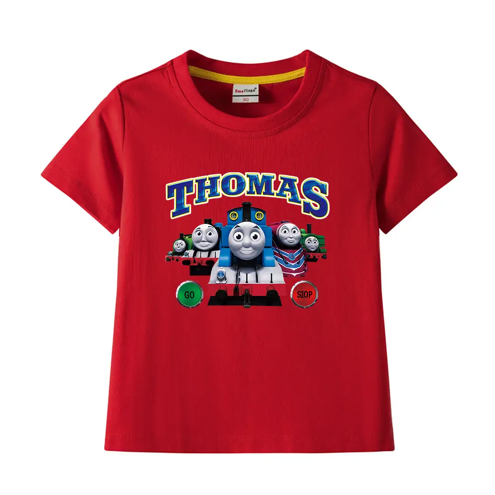 Thomas Train Printed Cotton T-Shirt for Kids - Image 32