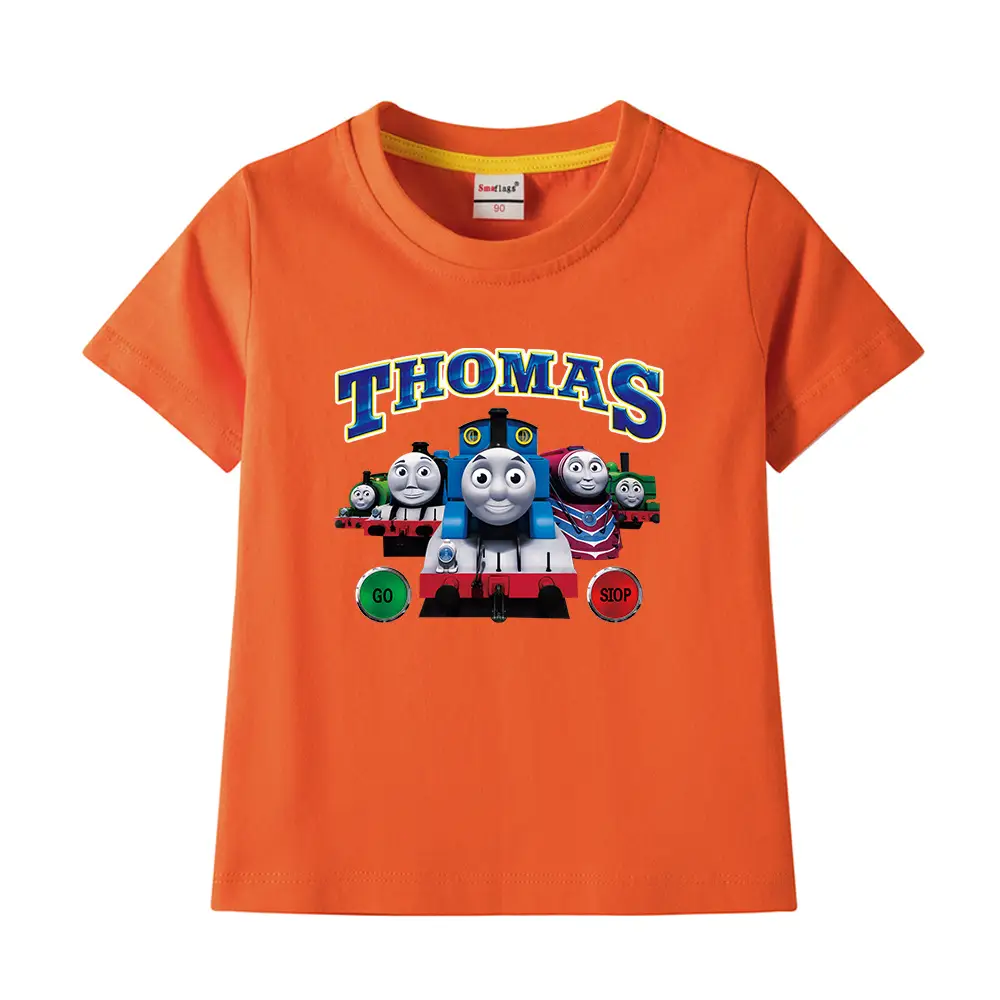 Thomas Train Printed Cotton T-Shirt for Kids - Image 34