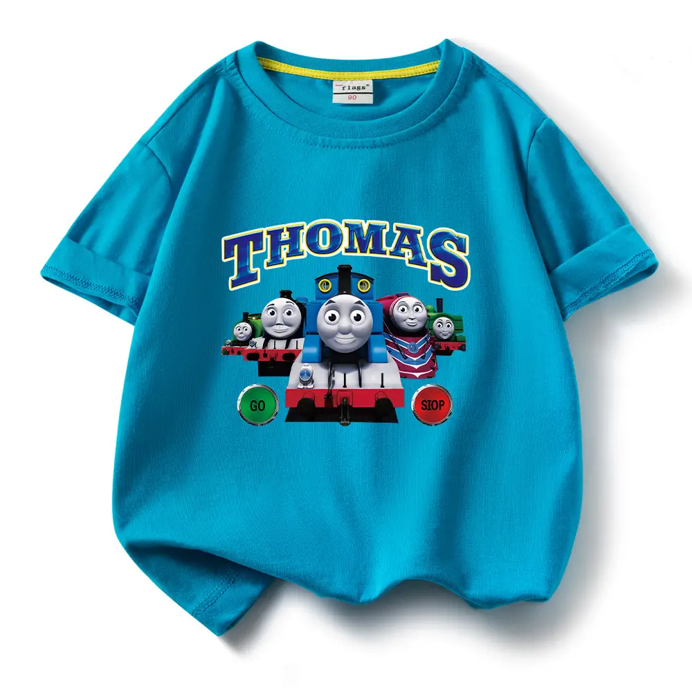 Thomas Train Printed Cotton T-Shirt for Kids - Image 10