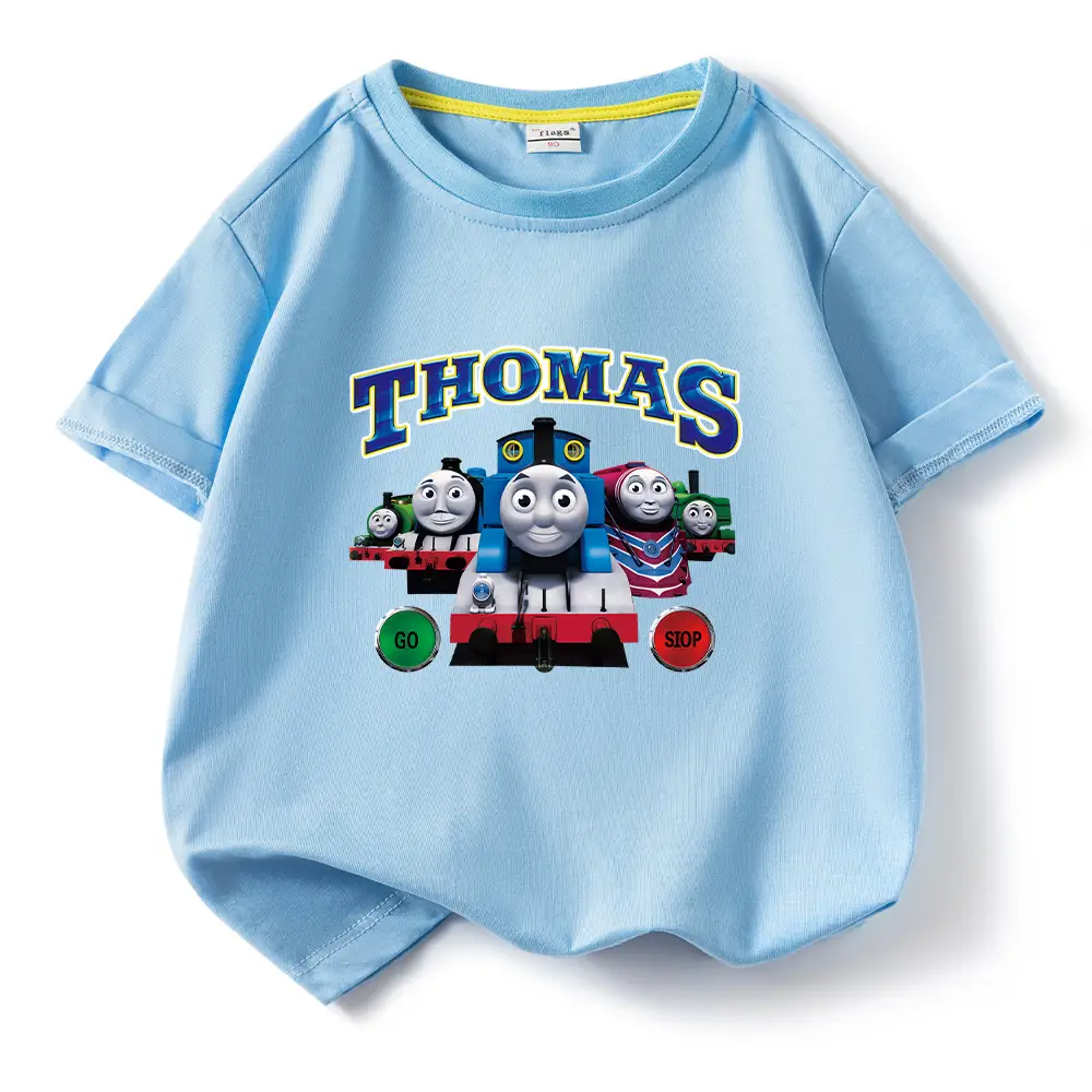 Thomas Train Printed Cotton T-Shirt for Kids - Image 13