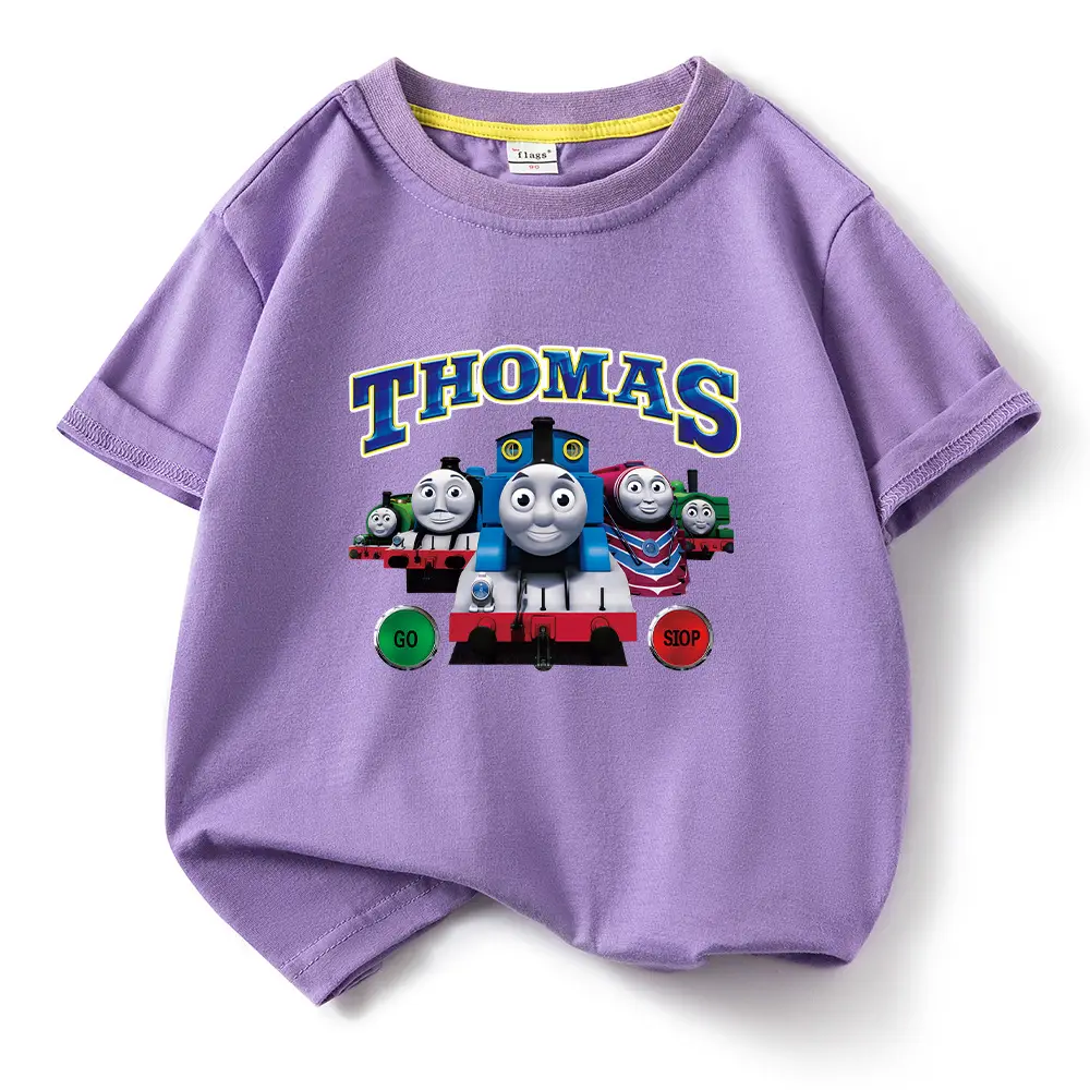 Thomas Train Printed Cotton T-Shirt for Kids - Image 15