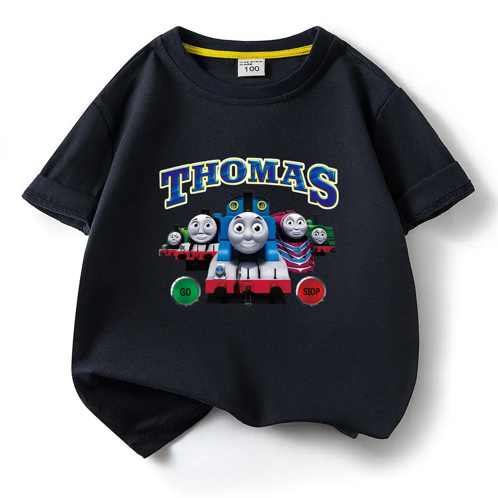 Thomas Train Printed Cotton T-Shirt for Kids - Image 17