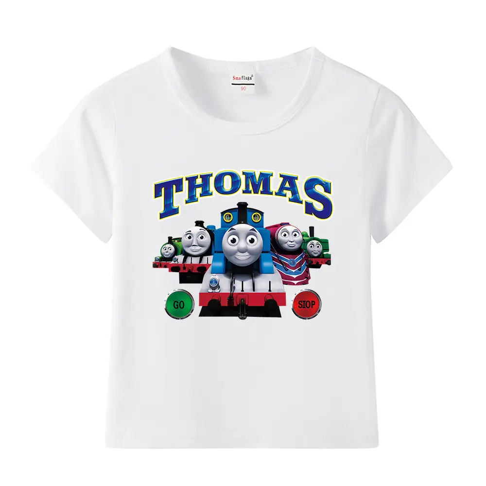 Thomas Train Printed Cotton T-Shirt for Kids - Image 18
