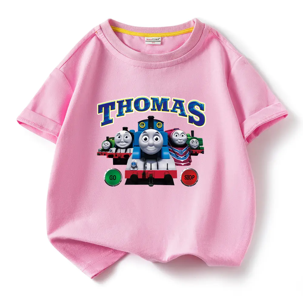 Thomas Train Printed Cotton T-Shirt for Kids - Image 2