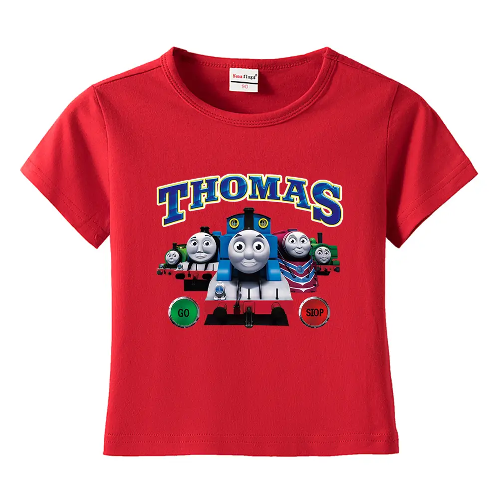 Thomas Train Printed Cotton T-Shirt for Kids - Image 20