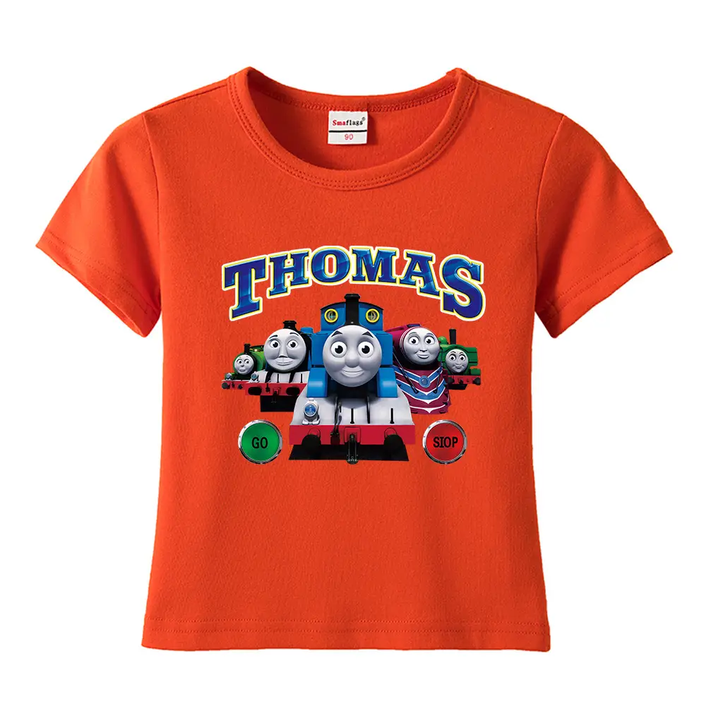 Thomas Train Printed Cotton T-Shirt for Kids - Image 21