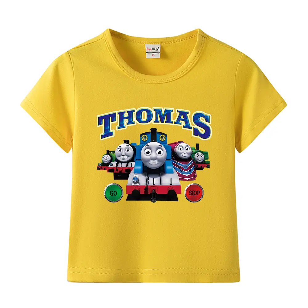 Thomas Train Printed Cotton T-Shirt for Kids - Image 22