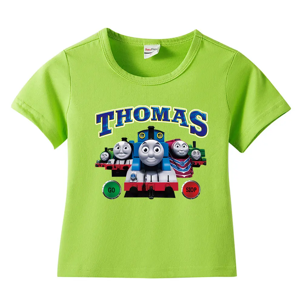 Thomas Train Printed Cotton T-Shirt for Kids - Image 23