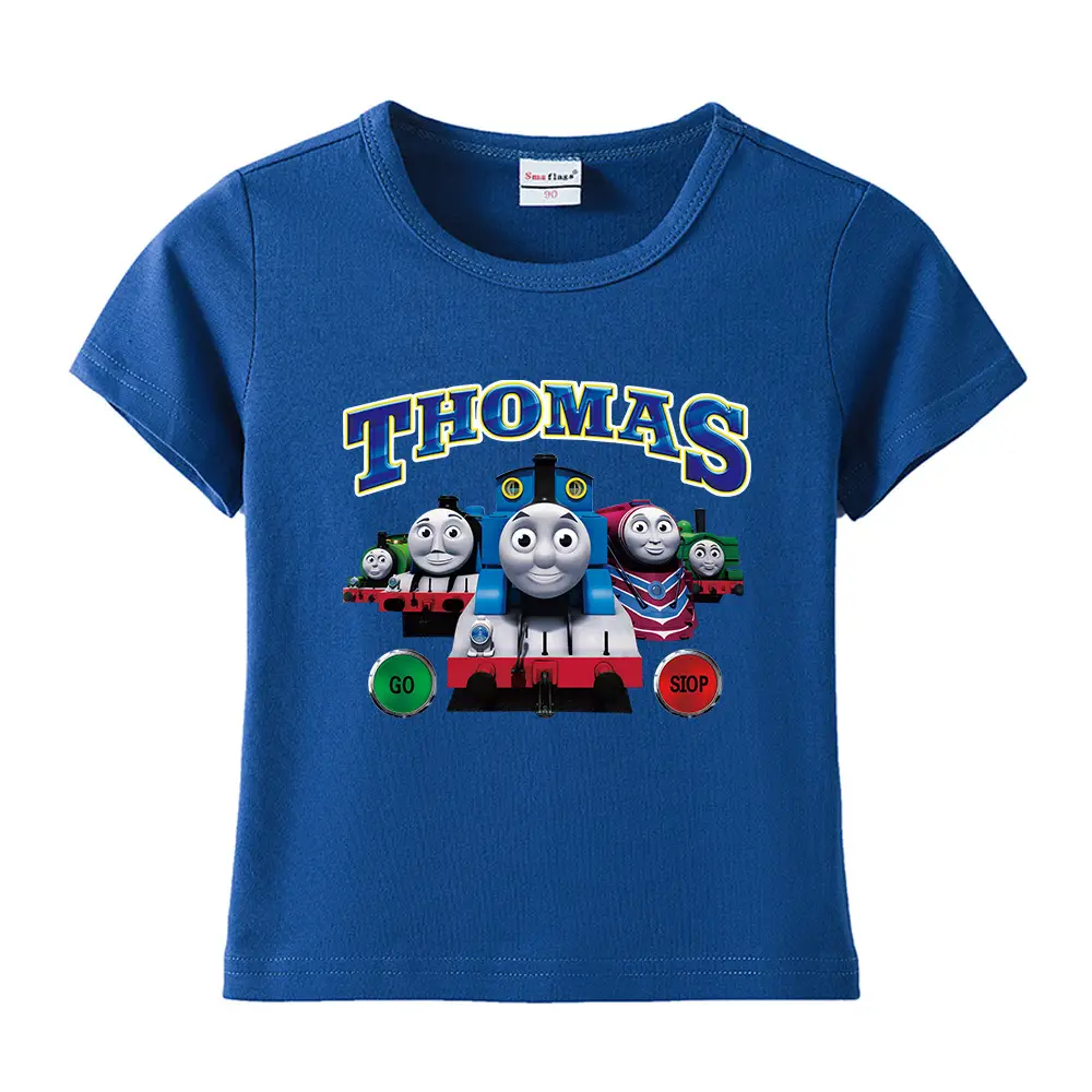 Thomas Train Printed Cotton T-Shirt for Kids - Image 25