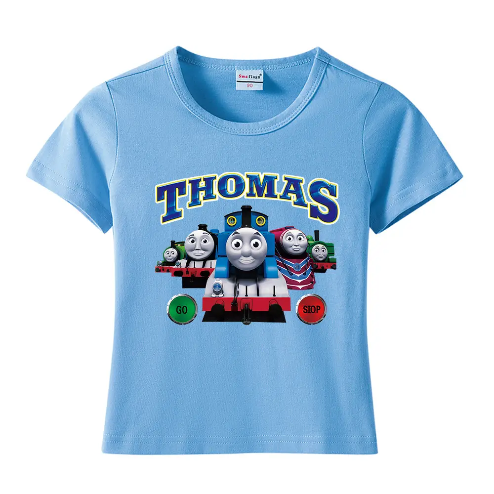 Thomas Train Printed Cotton T-Shirt for Kids - Image 27