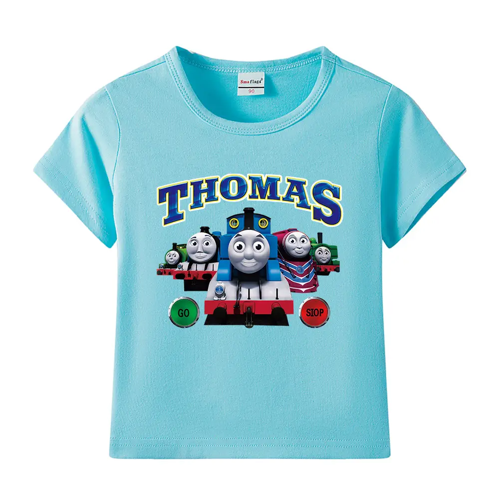 Thomas Train Printed Cotton T-Shirt for Kids - Image 28
