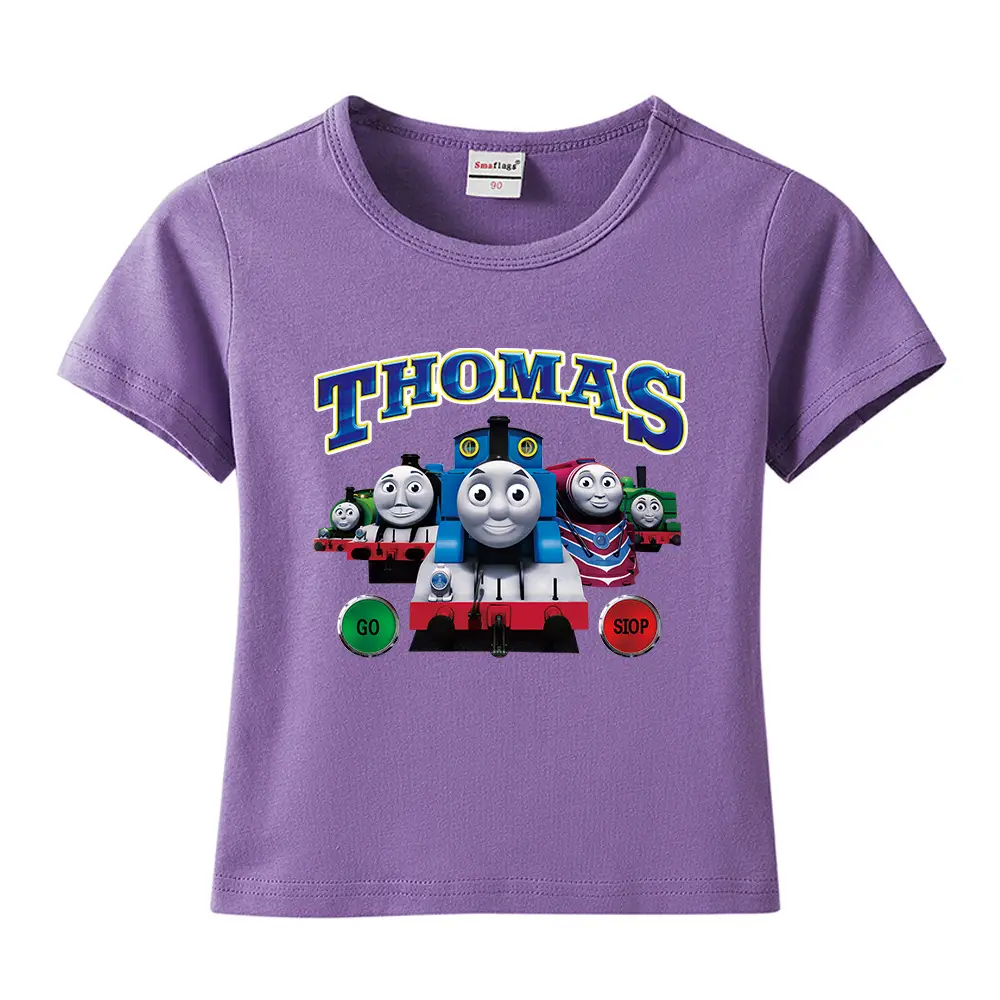 Thomas Train Printed Cotton T-Shirt for Kids - Image 30
