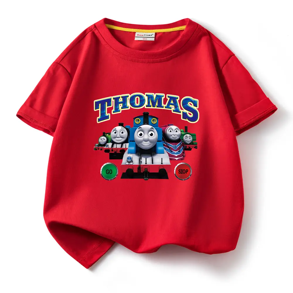 Thomas Train Printed Cotton T-Shirt for Kids - Image 4