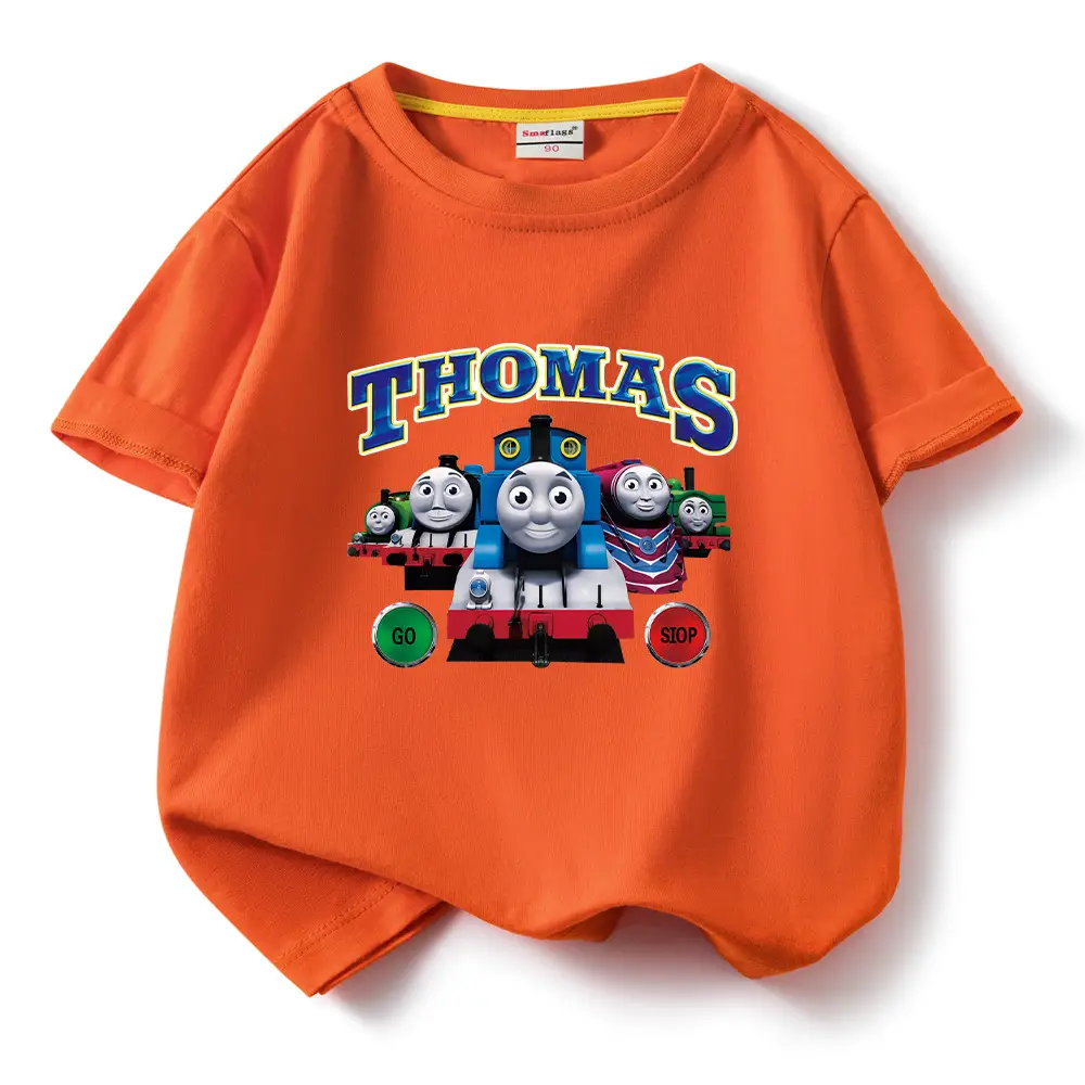 Thomas Train Printed Cotton T-Shirt for Kids - Image 5